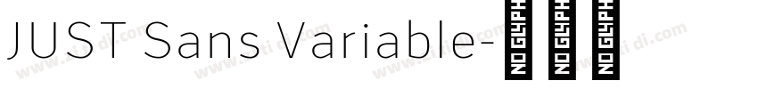 JUST Sans Variable字体转换